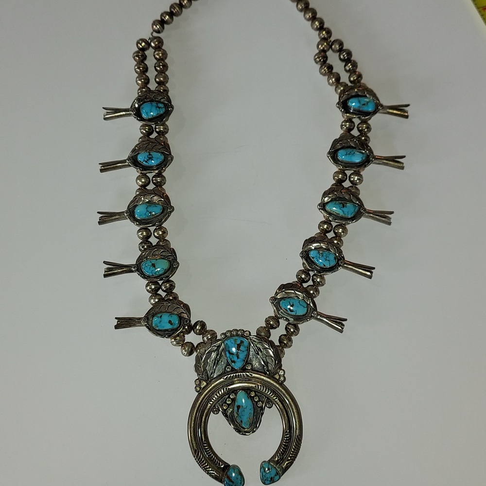 Turquoise and Silver Necklace